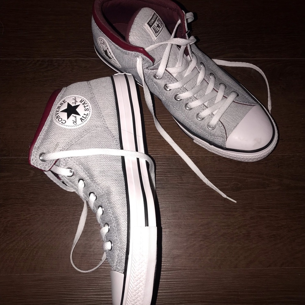 Men’s Converse Gray High-Top Sneakers
